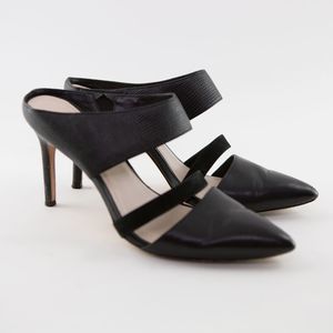 COLE HAAN Textured Strap Slip On Heel Shoes US 8B